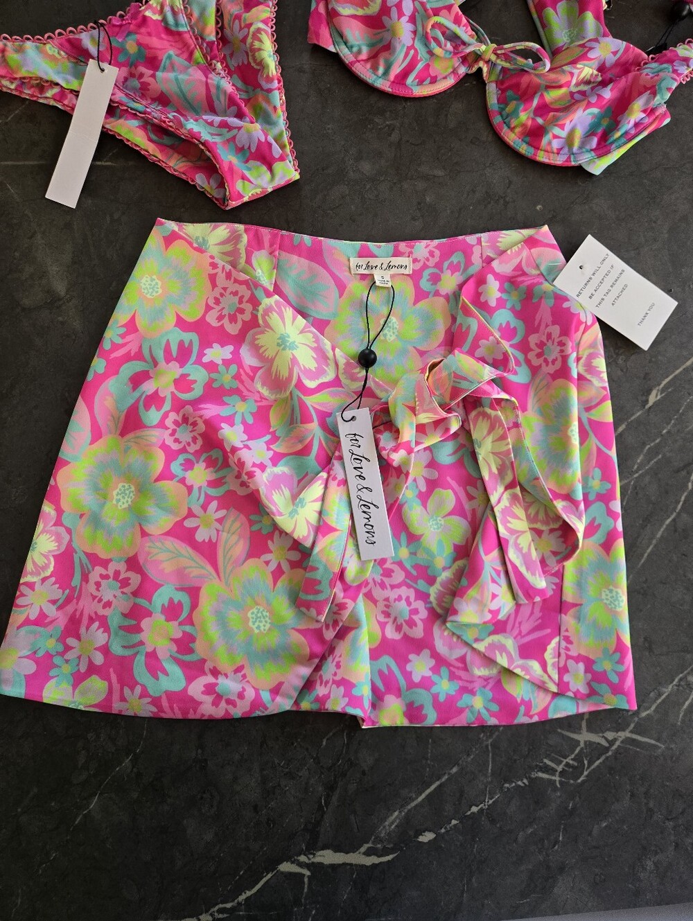 { For Love & Lemons } 3 Piece Swim Set - Picture 12 of 13